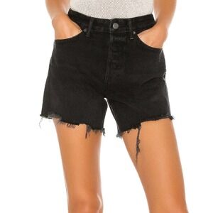 NWT GRLFRND Denim Shorts Jourdan Tomboy Low Rise Denim Shorts Black Size 24